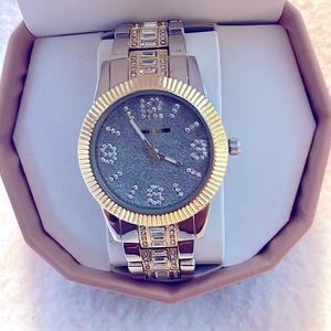 New Thalia Sodi 2-tone cz women’s wristwatch